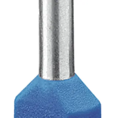 Embout de câble jumelé isolé PX DIN 46228 2×2.5mm² L=13mm bleu 