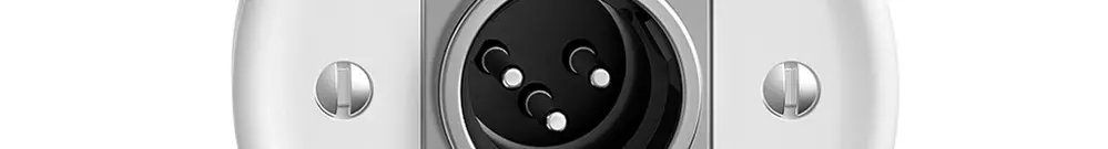 UP-Dose mit XLR-Stecker STANDARDdue weiss 