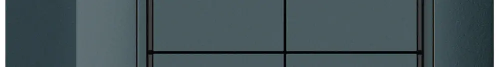 Poussoir KNX AP KAL 4×touches 4×points actionnables LED anthracite 