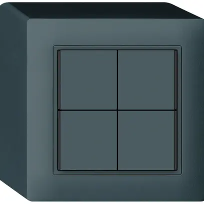 Poussoir KNX AP KAL 4×touches 4×points actionnables LED anthracite 