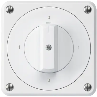 Interrupteur rotatif ENC robusto IP55 S0/1P blanc pour combinaison 