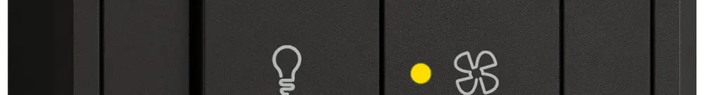 Interruttore a pulsante lum.AP EDIZIO.liv SNAPFIX® luce&venti 3/3/1L KS gi ne 