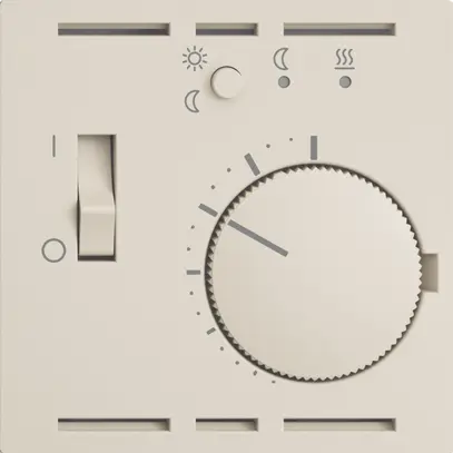 Termostato ambiente INC EDIZIOdue crema, con sonda e orologio 
