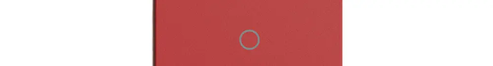 Poussoir 1/2 ENC Edue Wiser symbole O (hors) berry 