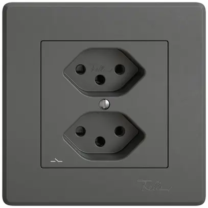 Prise ENC EDIZIO.liv SNAPFIX® 2×T13 1×S grf 