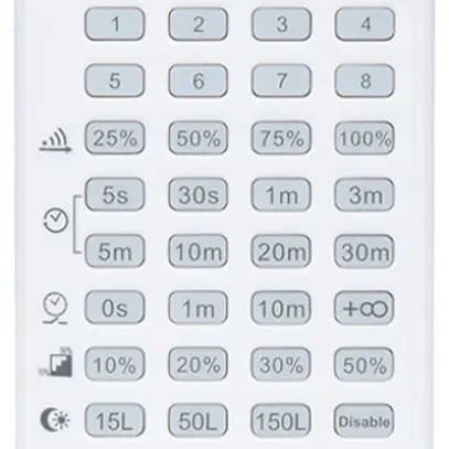 Telecomando DOTLUX MISTRALsmart radio/infrarossi 175×55×22mm 
