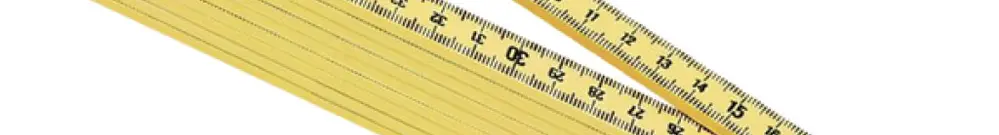 Mètre pliant Solido en matière synthétique 10 sections 16mm×2m jaune 