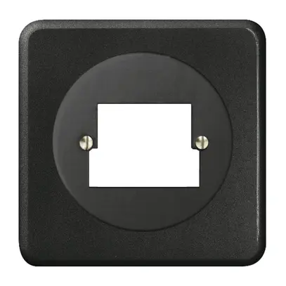 Kit frontal ENC 2×TT/2×RJ45 noir FH ITplus 