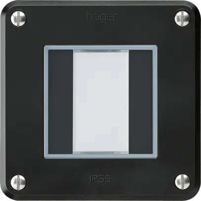 Tasto INC robusto A KNX 2× nero s/e-link 