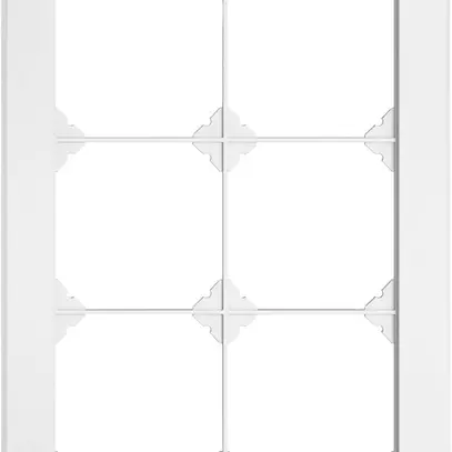 Intestazione INC EDIZIO.liv SNAPFIX® 3×2 per combinazioni a libera scelta bianco 