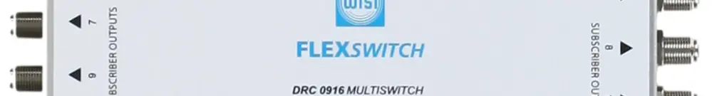 Commutateur WISI FLEXSWITCH 9/16, cascade, terrestre passif 