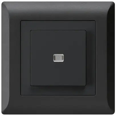Interrupteur poussoir lumineux ENC kallysto.line 6/1P noir 