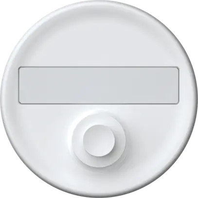 Pulsante di suoneria origin 60×60mm Ø58mm bianco 