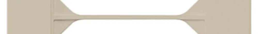 Cadre de recouvrement ENC kallysto.pro 4×1 beige 94×274mm 