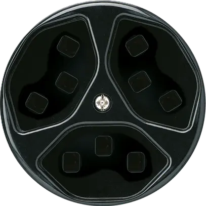 Prise Hager basico 3×type 23 A noir 