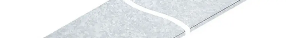 Couvercle Niedax, pour échelle KR, 202×3000mm, p=0.75mm, acier, zingué 