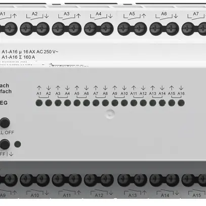 Actionneur de commutation 16×/jalousie 8× AMD Standard, 4mA, 250V, 16A, 8UM 