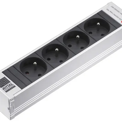 Distributore di corrente Rittal DK 7856.120 250mm 4×CEE7/5 230V 16A 