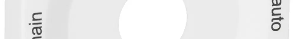 Plaque front.p.interrupteur rotatif blanc MAIN-0-AUTO 