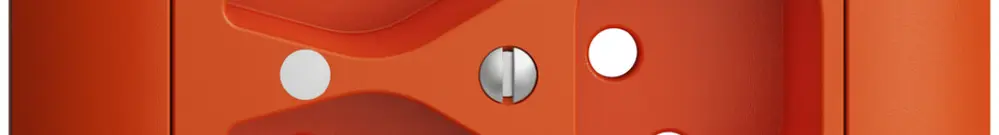 Kit frontal ENC EDIZIOdue orange 88×88mm 3×T13, lentille, 