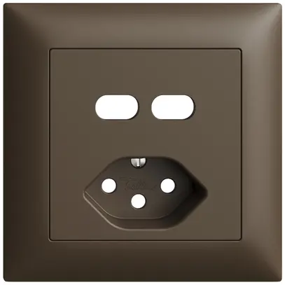 UP-Montageset Feller EDIZIOdue für Steckdose USB 2×Typ C + Typ 13 coffee 