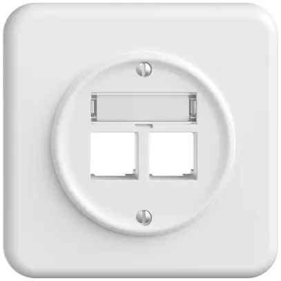 Kit di montaggio INC STANDARDdue EASYNET S-One SNAPFIX® destra per 2×RJ45 bi 