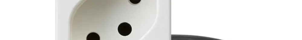 Prise INC FLF 4×type 13 L3 blanc pour câble plat Technofil 