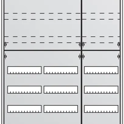 Distributore INC ABB 7r/252PLE IP31 con porta 