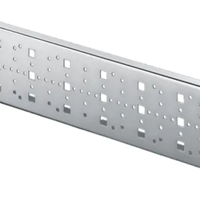 Piastra di montaggio Rittal DK 7151.300 19" 1UA 482.6×88.9mm barra grigio 