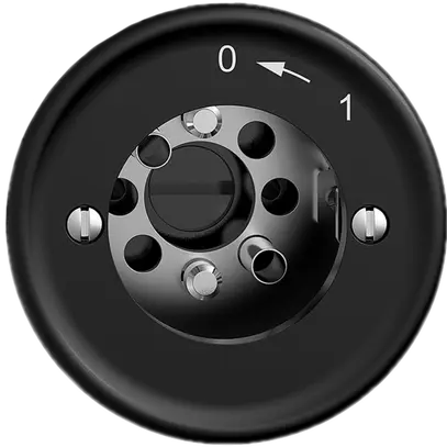 Contact pivotant ENC 0<-1/2P STANDARDdue noir pour serrure, s.cyl. 