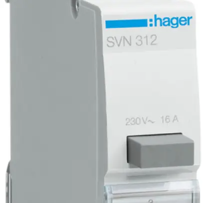 Interrupteur à poussoir AMD Hager SVN 16A 230V 1 fermeur 0 ouvreur 1 inverseur 