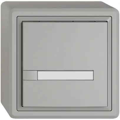 Pulsante KNX RGB AP EDIZIO.liv SNAPFIX® sensore temp.s.LED targ.1× com.1T grc 
