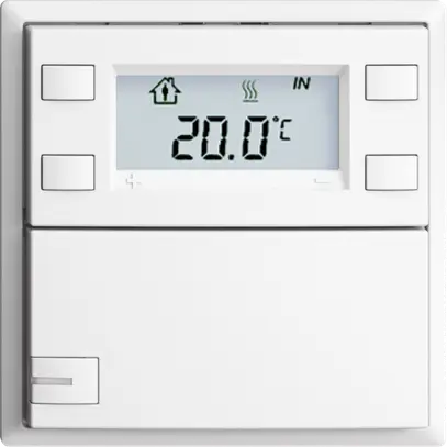 Pulsante RTH INC KNX 1×EDIZIOdue F bianco, con LED RGB 