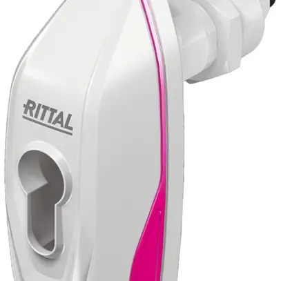 Poignée Rittal AX 1485.600 pivotant comfort pour AX ASSA ABLOY 