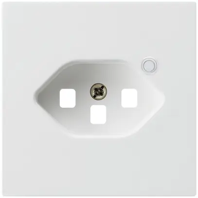 Piastra frontale per presa Hager kallysto 1×T23 illuminato H bianco ultra 