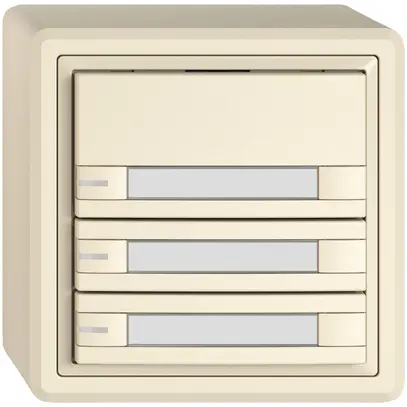 Pulsante KNX RGB AP EDIZIO.liv SNAPFIX® sensore temp.RGB-LED targ.3× com.2T cr 