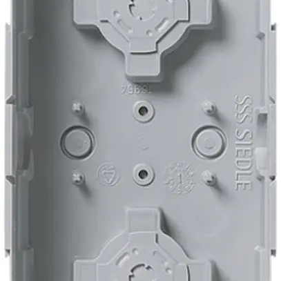 UP-Gehäuse Siedle, Kunststoff, 100×400×50mm, grau 