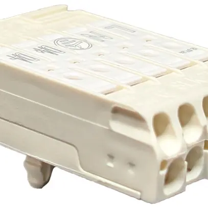 Morsetto di connessione 5P 0.5…2.5mm² staffa messa a terra iscrizione bi 