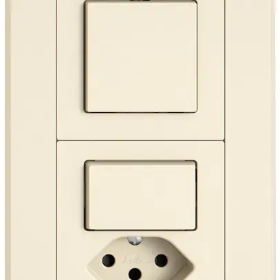 Combinazione INC EDIZIO.liv SNAPFIX® 2×1 156×96mm sch 3/1L+sch 3/1L+T13 crema 