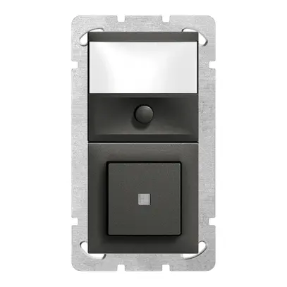 Combinaison grd.2×1 ENC sonnerie+AR EDIZIOdue noir 