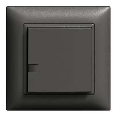Poussoir ENC ZEP imp/minuterie 1c/1t station centr. EDIZIOdue noir 