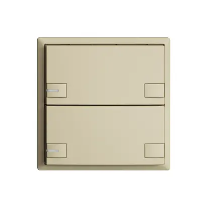 Poussoir KNX RGB EDUE, 250mW, a.LED RGB, 2×poussoir, comm.2×touches, van 