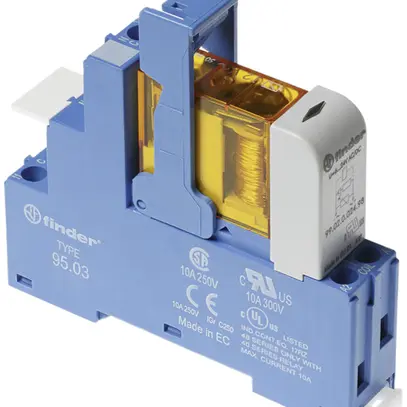 Relais couplage AMD Finder 48, 1C 10A/230VAC AgNi bornes à vis 