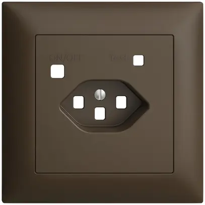 Kit frontal EDIZIOdue pour prise FI FMI, T23, coffee 