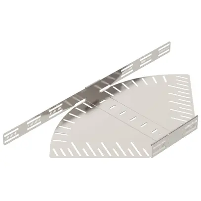 Bogen BET RB W verstellbar 60×400mm Edelstahl A2 blank 