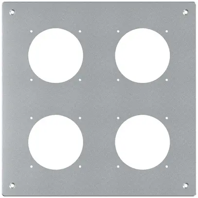 Plaque de montage ENC robusto 2×2 aluminium, nature 