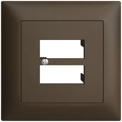 Kit frontale INC EDIZIOdue coffee 88×88mm 4×RJ45 