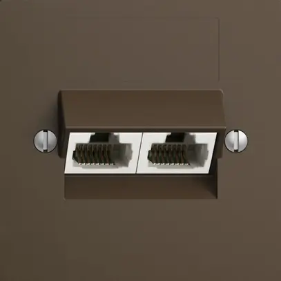 Presa INC 2×RJ45/s 8P sep.EDIZIOdue coffee ITplus 