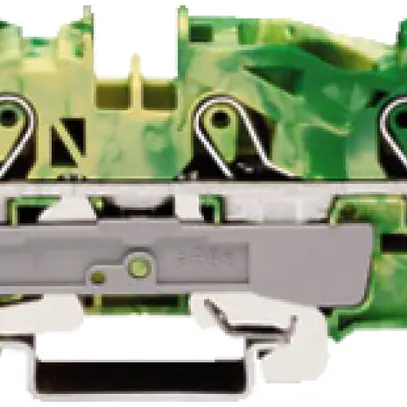 Morsetto di passaggio WAGO TOPJOB S 16mm² 3L verde/giallo ser.2016 