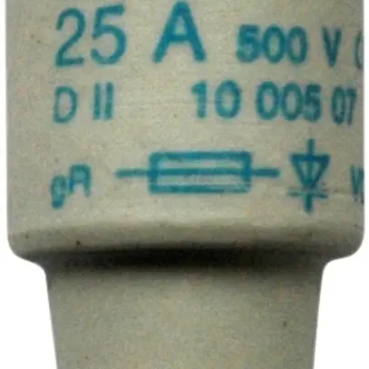 Fusibile D super-rapido DII 10A 500V gR 